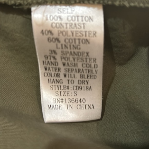 BOGO L’ATISTE Army Green Partial Sheer w/Front Zipper Long Sleeve Dress Size Sm - Picture 14 of 14